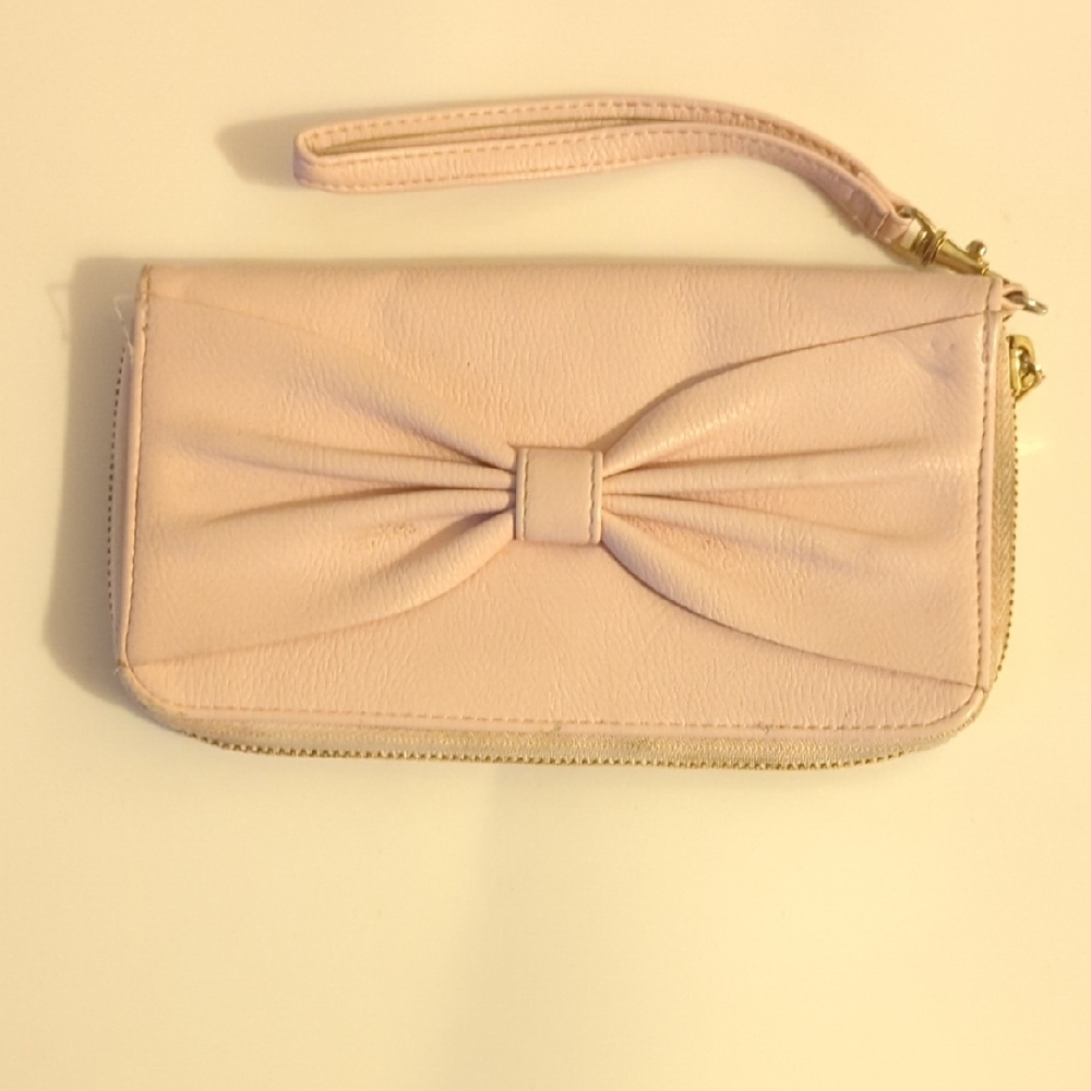 Elegant Pink Clutch Wallet